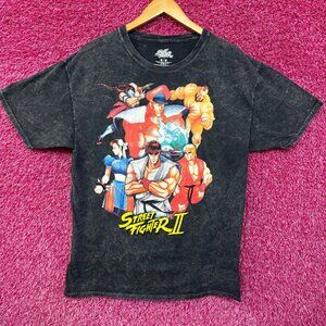 Street Fighter 2 Super Nintendo Character List Tee Medium